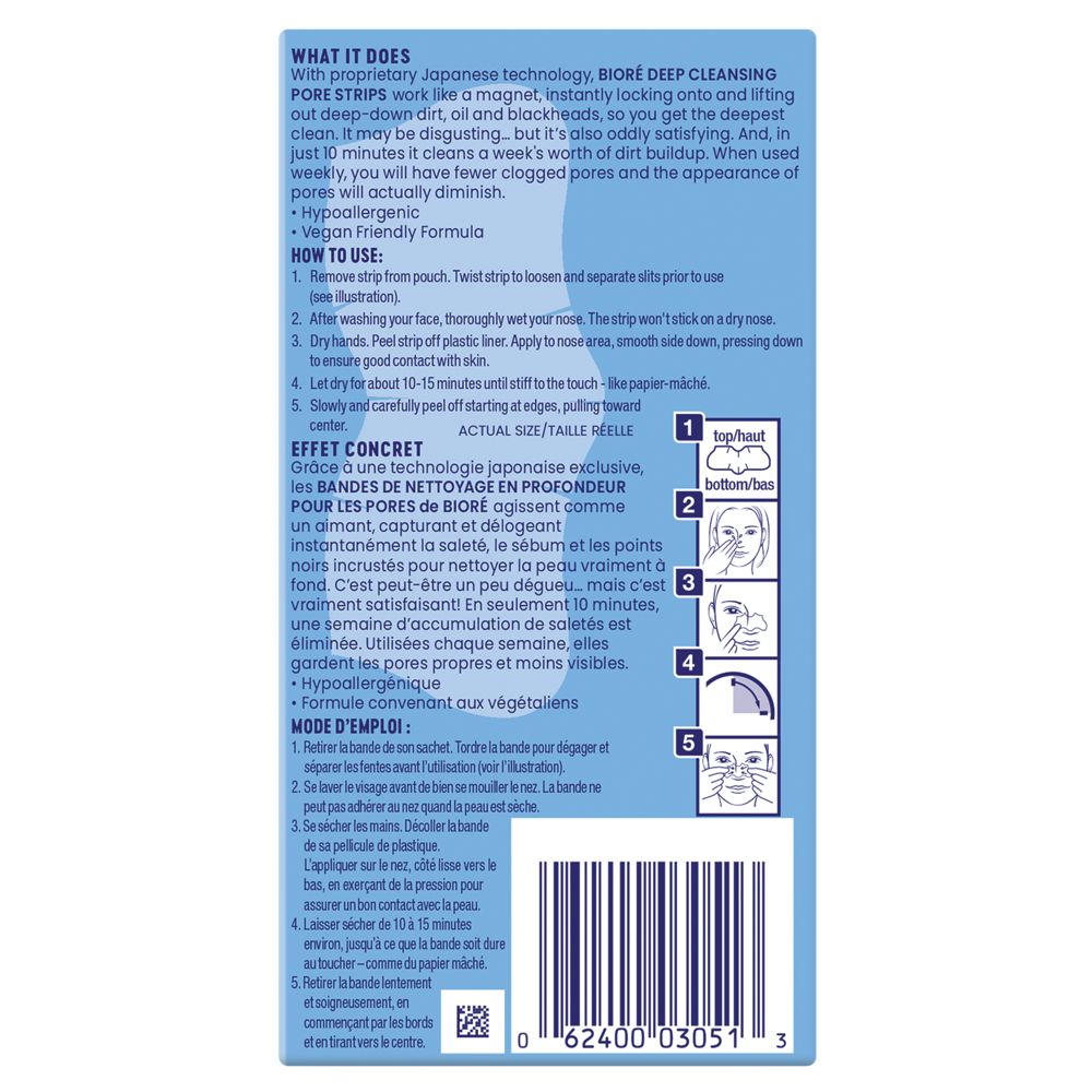 English: Back of pack image. Français: Image du dos de l’emballage.