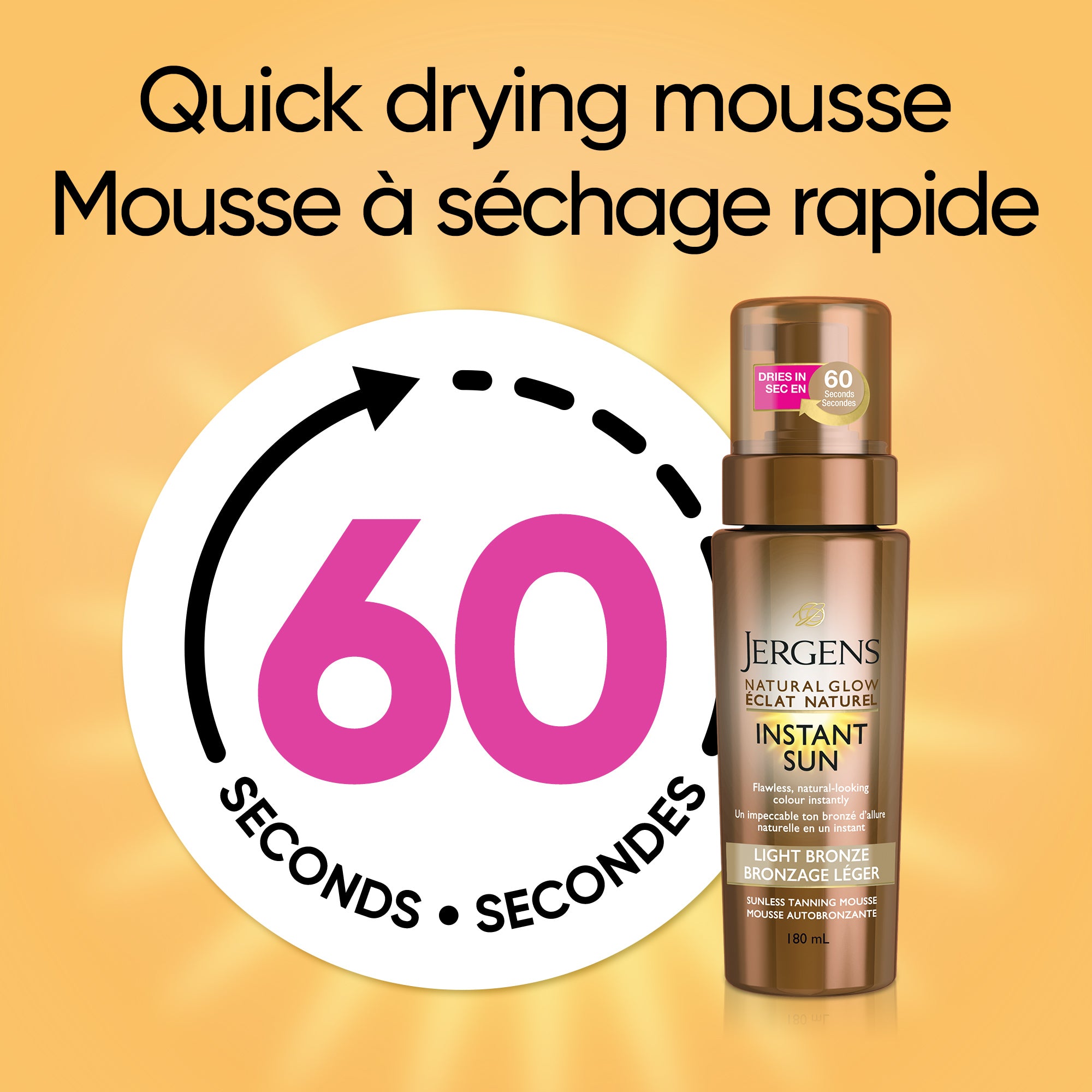 English: Quick drying mousse Français: Mousse à séchage rapide
