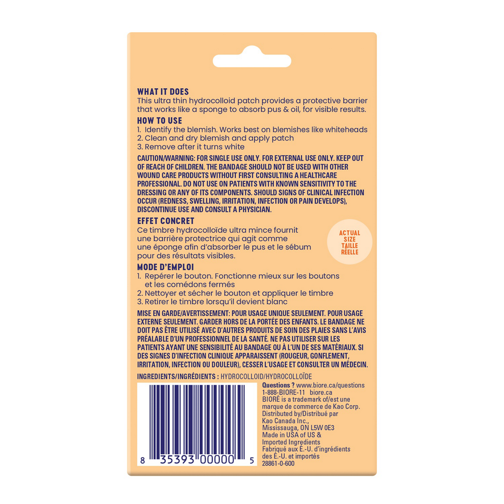 English: Back of pack image. Français: Image du dos de l’emballage.