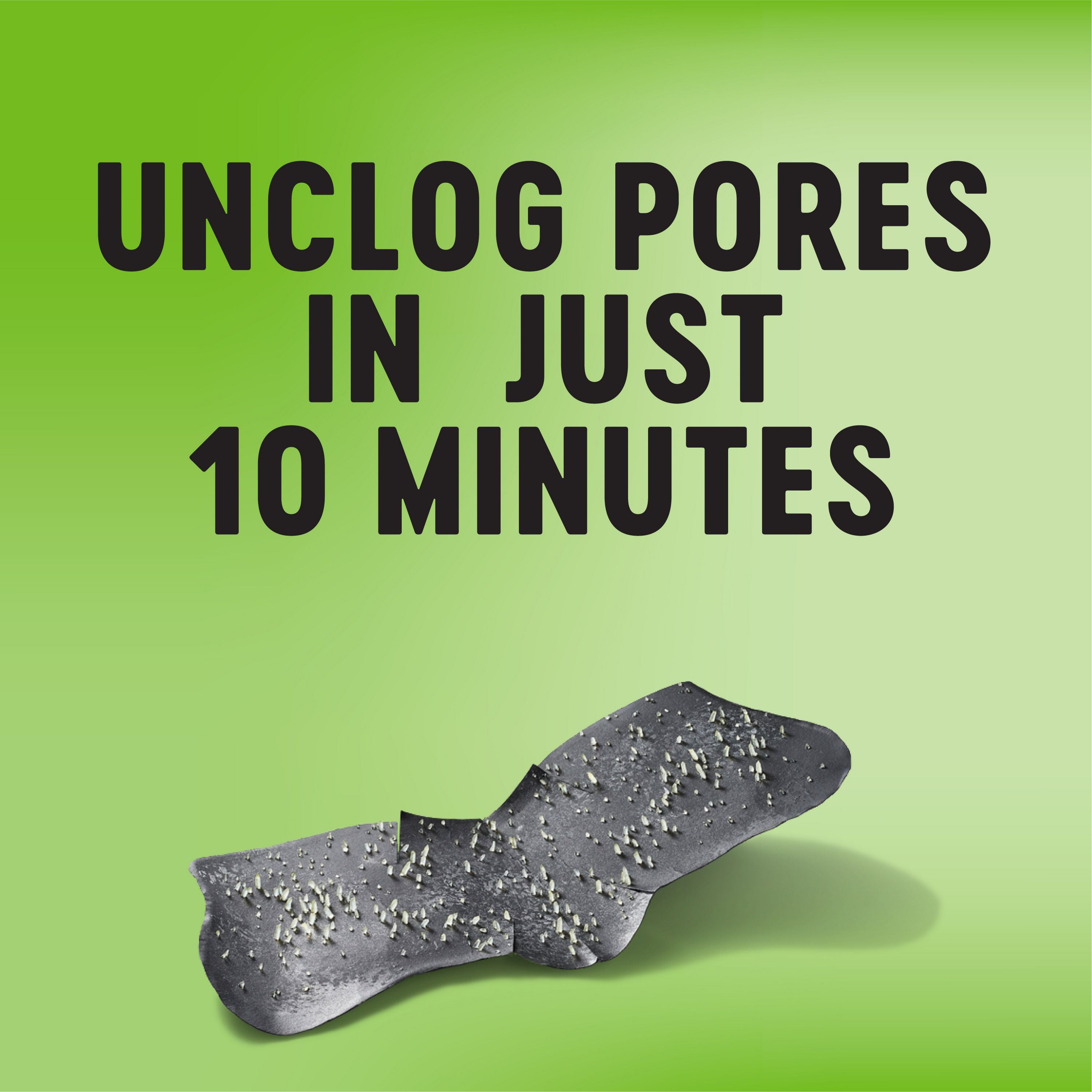 English: Unclog pores in just 10 minutes Français: Désincruste les pores en seulement 10 minutes