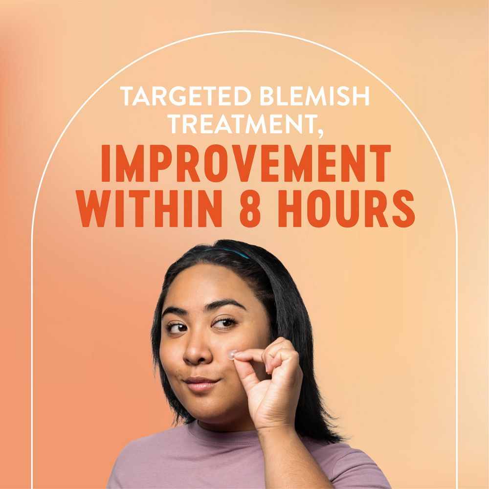 English: Targeted blemish treatment, improvement within 8 hours Français: Traitement ciblé de l’acné, amélioration dans les 8 heures